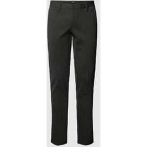 ONLY & SONS Tapered Fit Broek ONSMARK met Krijtstreep Antraciet