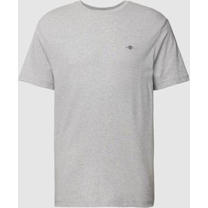 Regular fit T-shirt met labelstitching, model 'SHIELD'