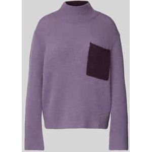 Gebreide pullover met borstzak