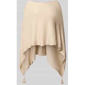 COMMA - Cape - Sand - Viscose - Effen - Wijde Pasvorm