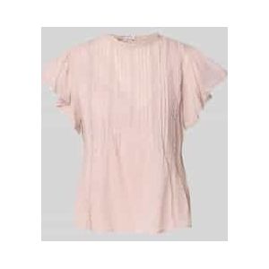 Regular fit blouse van puur katoen met ajourpatroon