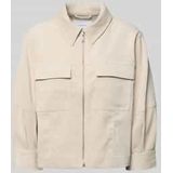 OPUS - Blouse 'Hamoni' - Lichtbruin - Klassieke Blouse