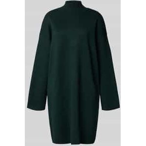 Gebreide jurk van viscosemix met opstaande kraag