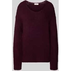 Gebreide pullover met ronde hals