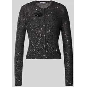 Gebreid jack met pailletten, model 'SABA1'