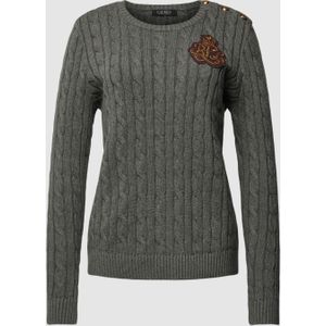 Gebreide pullover met knoopsluiting