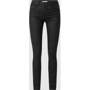 Super slim fit high waist jeans met stretch, model 'Celia'