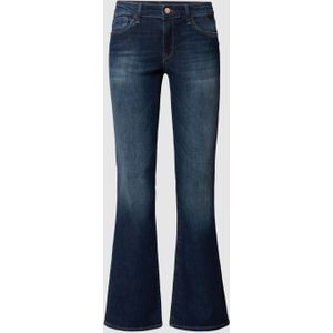 Slim fit bootcut jeans met viscose, model 'Bella'