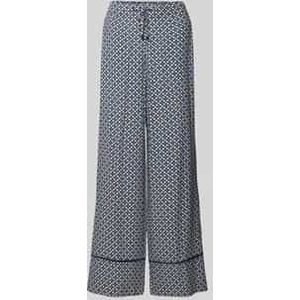 Wide leg stoffen broek met steekzakken