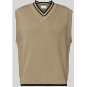 Wollen spencer met V-hals, model 'COBEK'