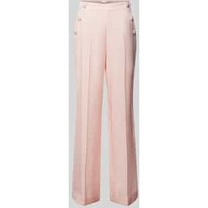 Loose fit bandplooibroek met effectgaren