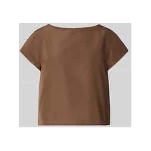 Boxy fit top met afgeronde zoom, model 'PARANA'