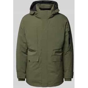 Regular fit parka met afneembare capuchon en waterafstotende functie