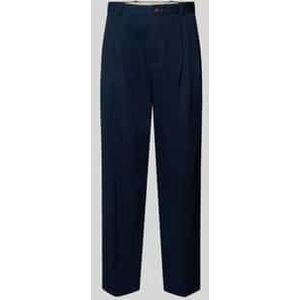 Wide fit bandplooibroek van puur katoen