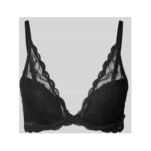 Beha in semi-transparant design met haakjessluiting