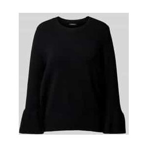 Gebreide pullover met trompetmouwen