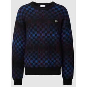 Wollen pullover met all-over motief