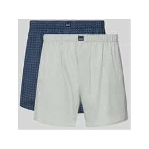 Boxershort met elastische band in een set van 2 stuks