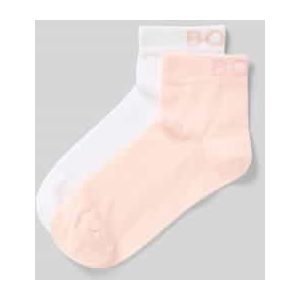 Kleur - Huispak - Light/Pastel Pink - Katoenmix - 2 Paar