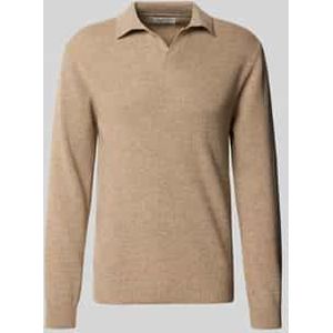Gebreide pullover van wolmix met polokraag, model 'Karl'