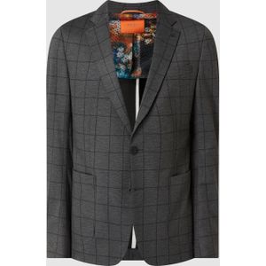 Extra slim fit 2-knoops colbert met viscose, model 'Neel'