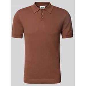 Slim fit poloshirt met structuurmotief, model 'TRITON'