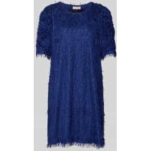 Knielange gebreide jurk van effectgaren, model 'MARLIN'