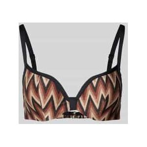 Marie Jo Voorgevormde Beugel Bikinitop Su Ana met Lurex Bruin/Zwart