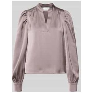 Blouseshirt met V-hals, model 'Rosslyn'