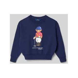 Sweatshirt met labelprint