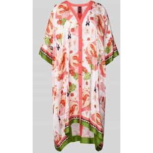 Knielange jurk met doorknoopsluiting