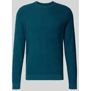 Gebreide pullover met ribboorden