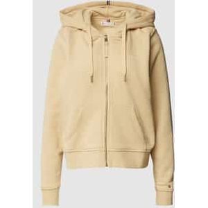 Sweatjack met labelopschrift