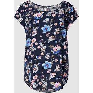 Blouse van pure viscose met boothals, model 'NOVA LIFE'