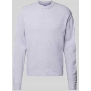 Gebreide pullover met ribboorden, model 'OLLIE'