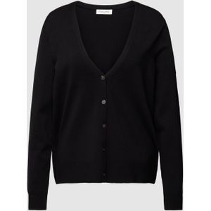 Gebreide cardigan met diepe V-hals.