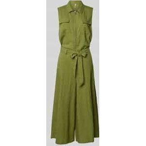 Jumpsuit van linnenmix met schipperskraag, model 'INA'