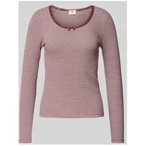 Shirt met lange mouwen met boothals