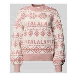 Gebreide pullover met opstaande kraag, model 'FROSTINA'