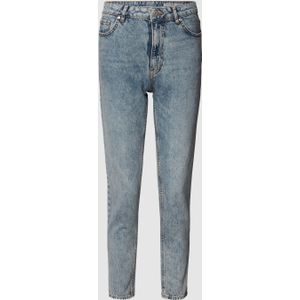 Skinny mom fit jeans van katoen