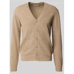 Gebreid jack met V-hals, model 'KARL'