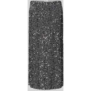 High waist midirok met pailletten, model 'FAITH'