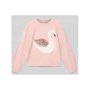 Regular fit gebreide pullover met intarsia