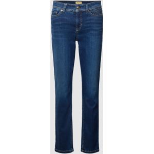 Verkorte straight leg jeans met strass-steentjes, model 'PIPER'