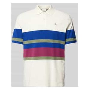 Regular fit poloshirt met labelstitching