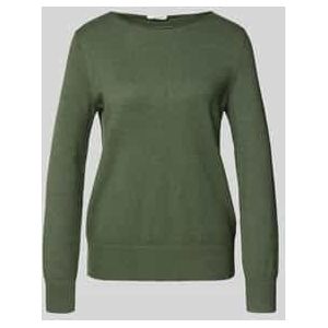 Gebreide pullover met boothals