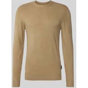 Regular fit gebreide pullover met ronde hals, model 'Heine'