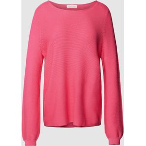 Gebreide pullover met boothals