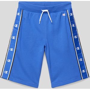 Sweatshorts met labeldetails