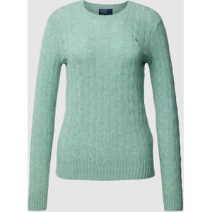 Gebreide pullover met kabelpatroon, model 'JULIANNA'